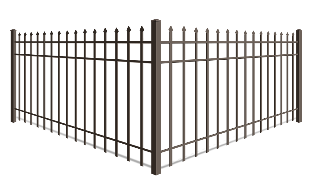 Spear Top Ornamental Fence with Aligned Height Pickets - Fence Contractor in Tulsa, Oklahoma