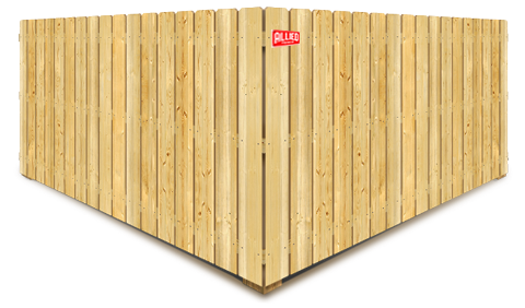 Wood Traditional Privacy Style Fence - Tulsa, Oklahoma