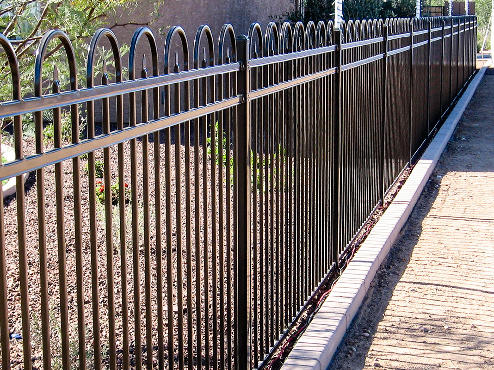 Looped Top Ornamental Iron Fence Contractor in Tulsa Oklahoma